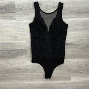 Black Lace Bodysuit from Lulus